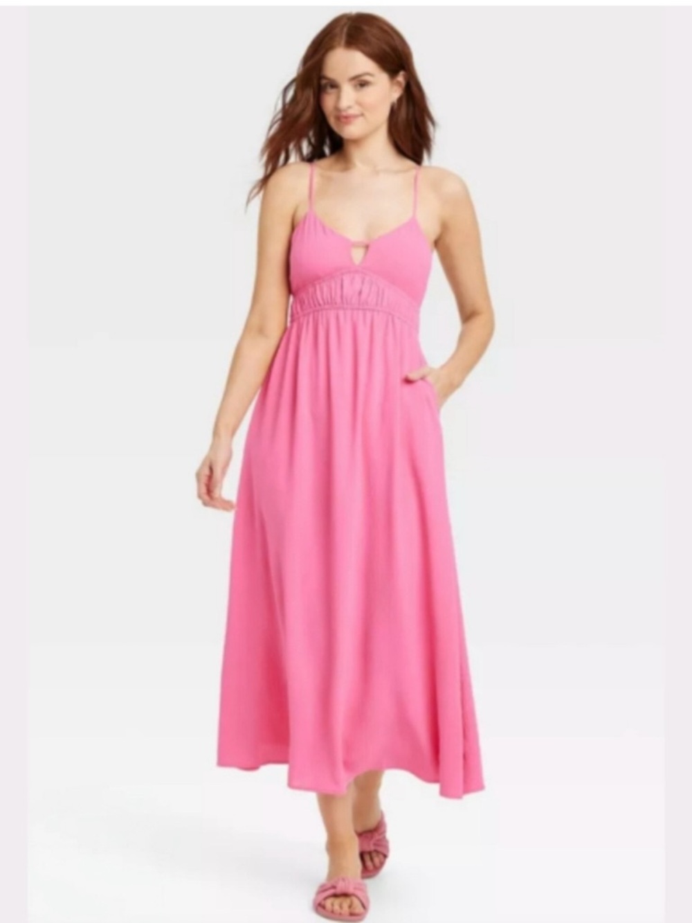 a new day Hot Pink Sleeveless Maxi Dress